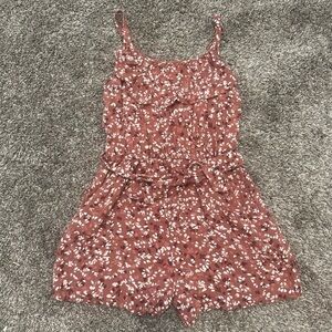 abercrombie kids romper red